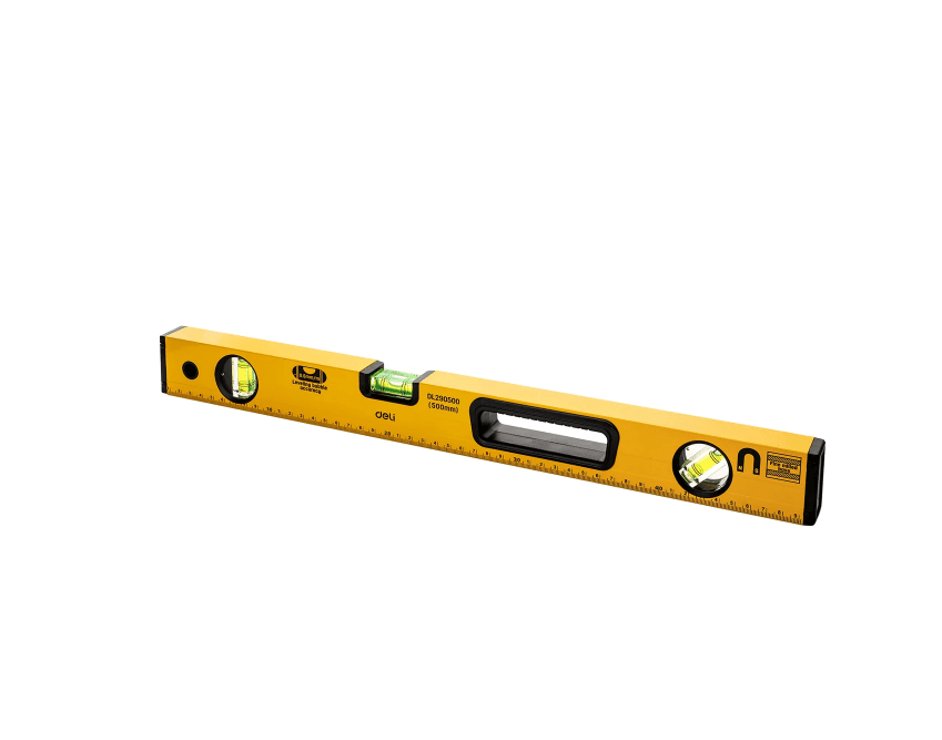 Уровень DELI TOOLS алюминиевый магнитный 500мм DL700500B