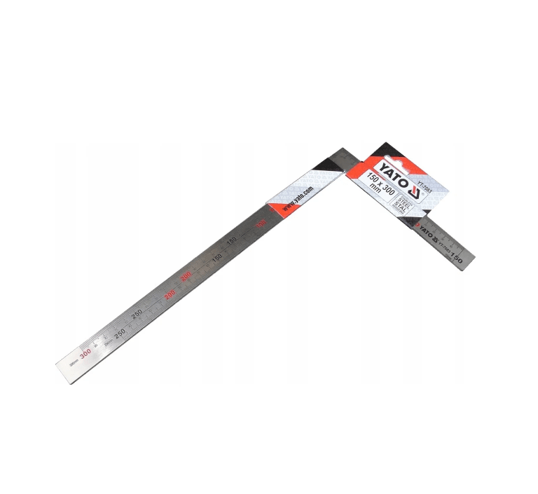 Угольник YT-7083 стальной INOX 150 х 300 мм YATO