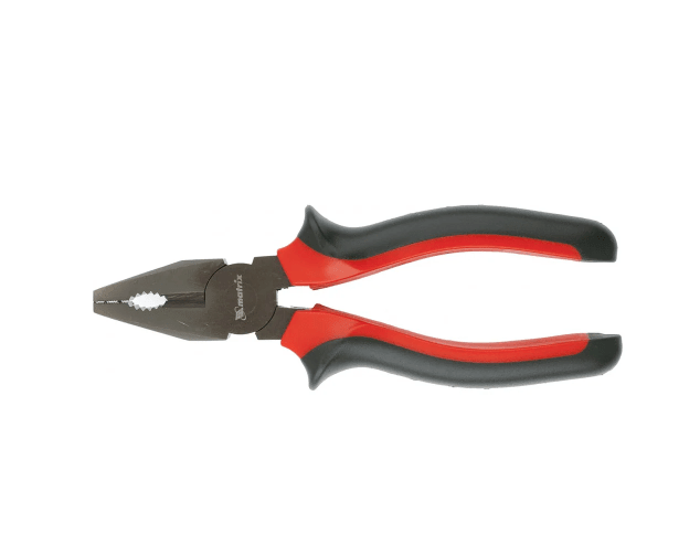 Плоскогубцы Black Nickel, 180 мм, комбинированные, двухкомпонентные рукоятки, Matrix 16980