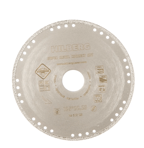 Диск алмазный HILBERG Super Metal Correct Cut 125*22,23мм 502125