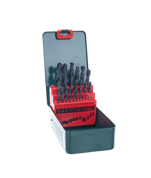 Набор сверл Metabo HSS-R по металлу 25 шт (27152), 627152000