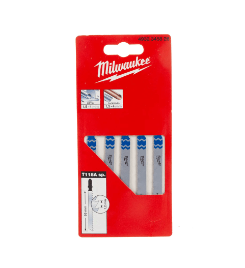 Пилочки Milwaukee для лобзика T118A 75мм 5 штук 4932345826