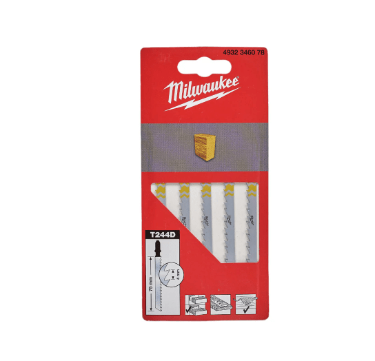 Пилочки Milwaukee для лобзика T244D 75 мм 5 шт 4932346078