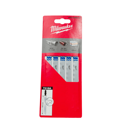 Пилочки Milwaukee для лобзика T318A 105мм 5 штук 4932399307