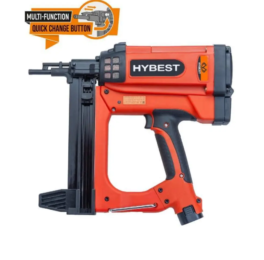 Газовый монтажный пистолет HYBEST GSR40A HBGSR40A2022 (новая версия) (2 АКБ+ЗУ+кейс)