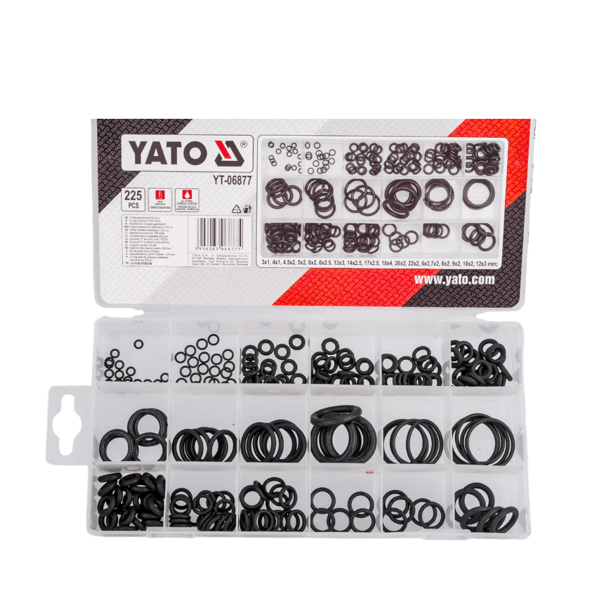 Набор YT-06877 резиновых прокладок 225 шт. YATO