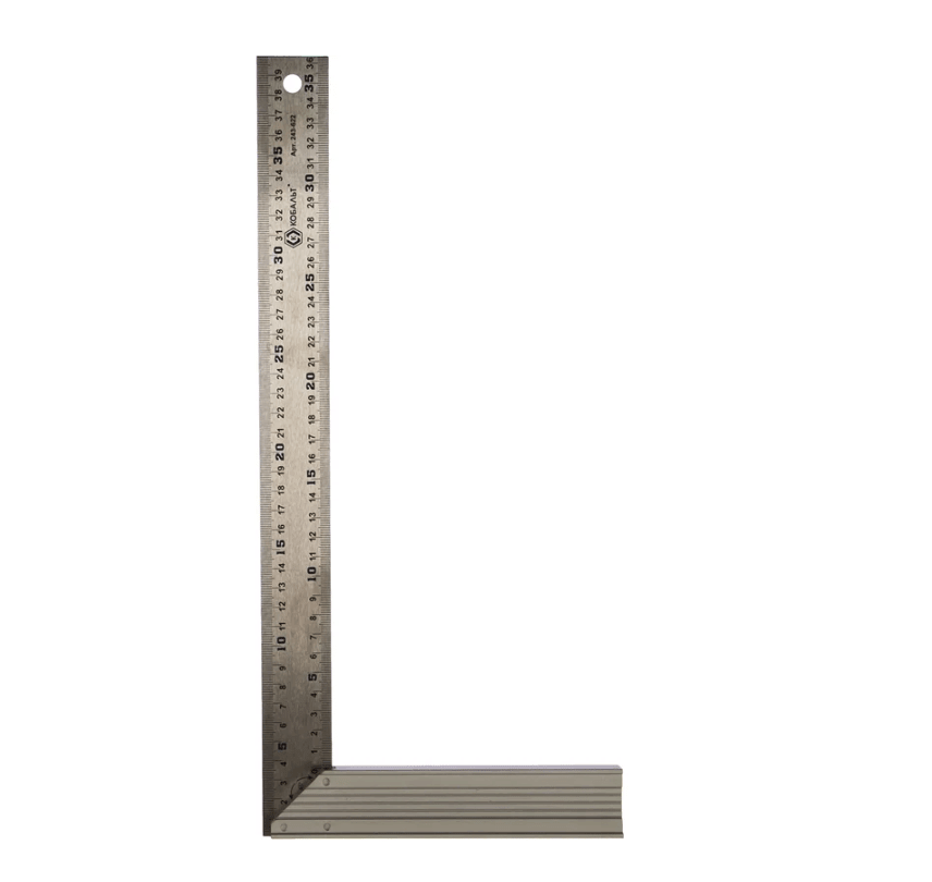 Угольник столярный, цельнометаллический, 400мм VERTEX 3041-300Х400