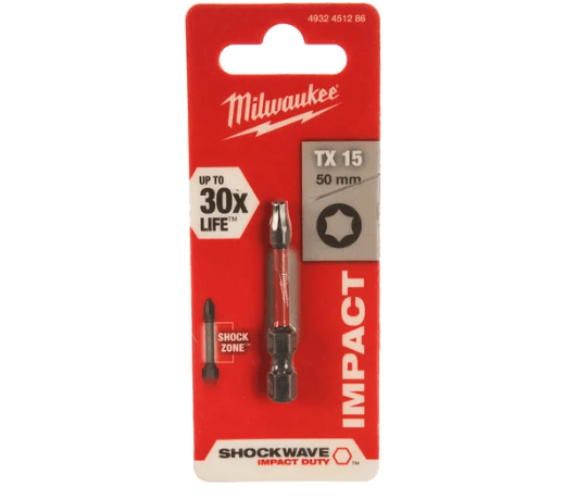 Бита Milwaukee SHOCKWAVE TX15 50мм 4932451286
