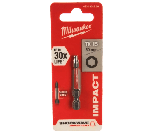 Бита Milwaukee SHOCKWAVE TX15 90мм 4932471571