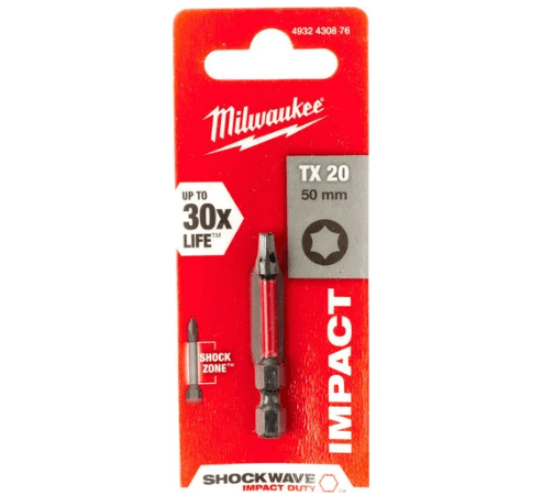 Бита Milwaukee SHOCKWAVE TX20 50мм 4932430876