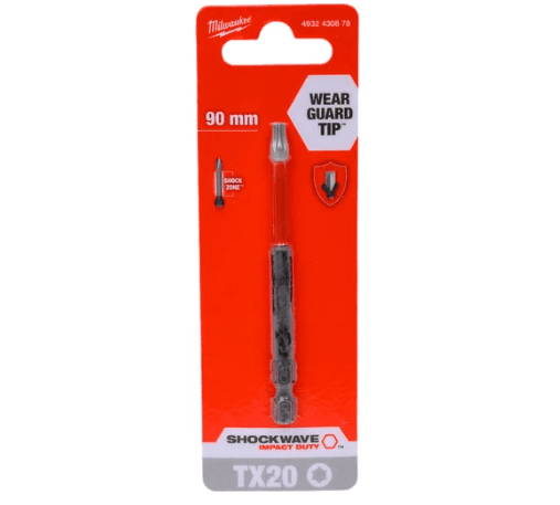 Бита Milwaukee SHOCKWAVE TX20 90мм 4932430878