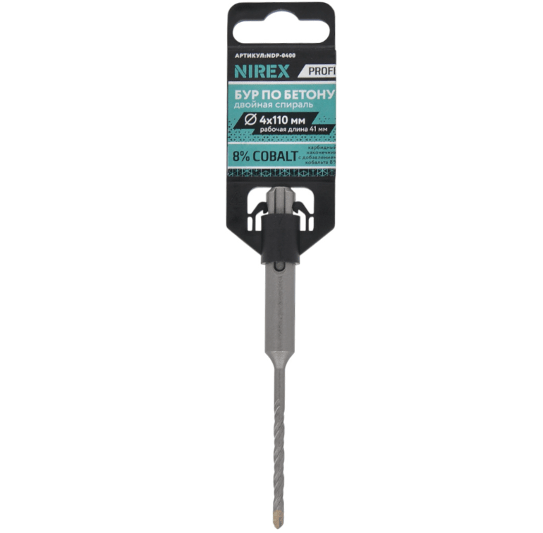 Бур NIREX Profi SDS+ 4*110 NDP-0400
