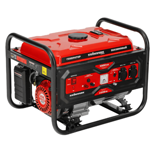 Генератор бензиновый LK-3800R, 3,8 кВт, 230В, ручной стартер KRONWERK 94522
