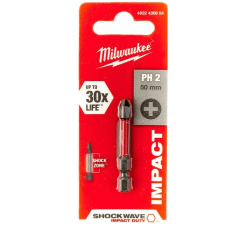 Бита Milwaukee SHOCKWAVE PH2 50мм 4932430854