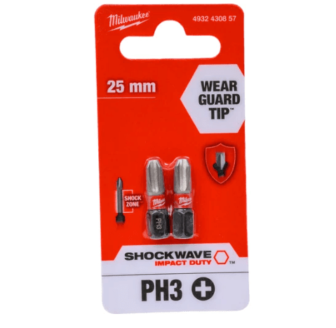 Бита Milwaukee SHOCKWAVE PH3 25мм 4932430857