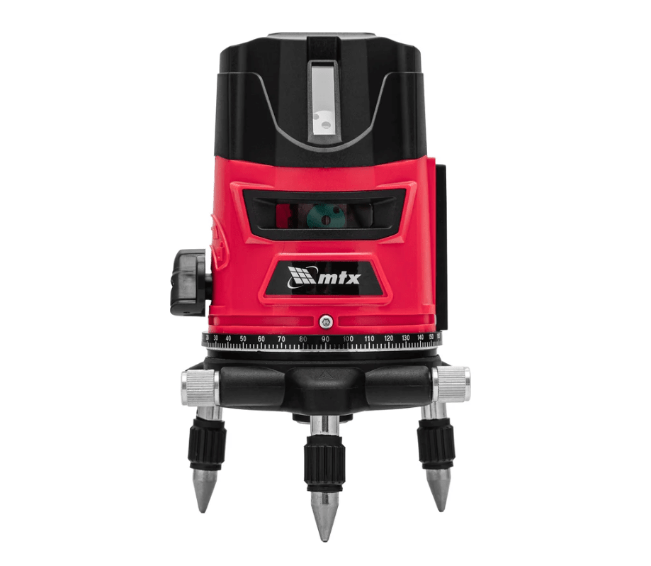 Лазерный нивелир CRX-30G, 30 м, зеленый луч, батарейки, резьба 5/8" MTX 35032