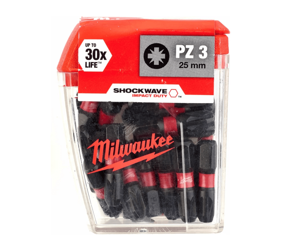 Набор бит Milwaukee SHOCKWAVE PZ3 25мм (25шт/упак) 4932430869