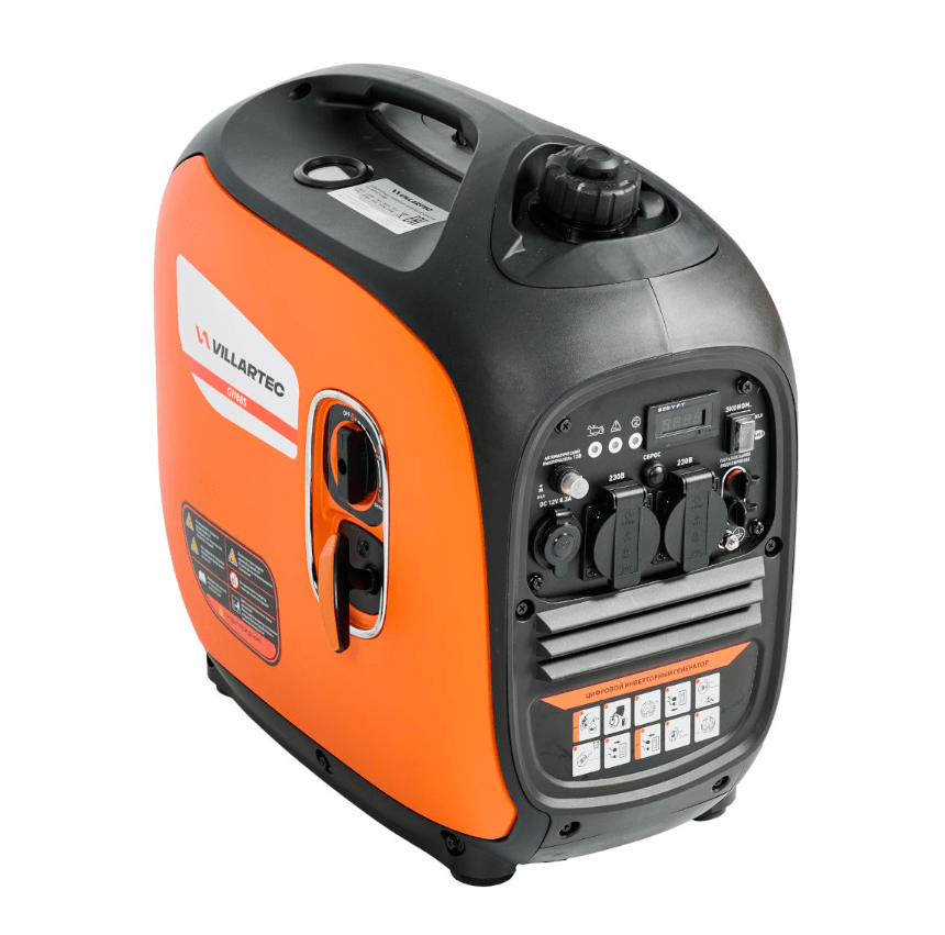 Генератор бензиновый инверторный VILLARTEC GI188S (номинал 1,8 кВт) пластиковый кожух